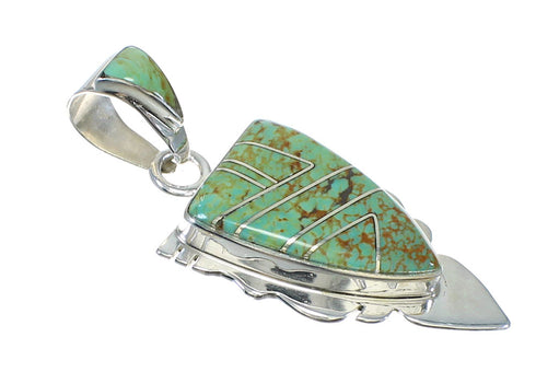 Turquoise Authentic Sterling Silver Pendant MX62726